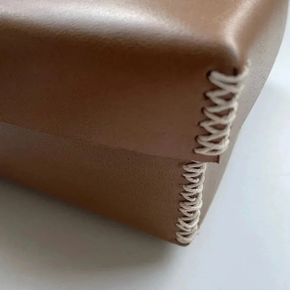 NWT Amber Lewis for Anthropologie Small Stitched Leather Nesting Box - Picture 11 of 15